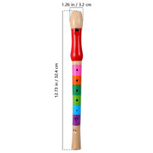 ULTNICE Soprano Descant Recorder Flute Woodwind Instrument for Kids Music Playing Lightweight Portable Design with Accurate Tones and Easy Finger Pla