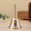 Homelavie Small Solid Brass Hand Call Bell for Dinner Teacher Handbell (M) 6