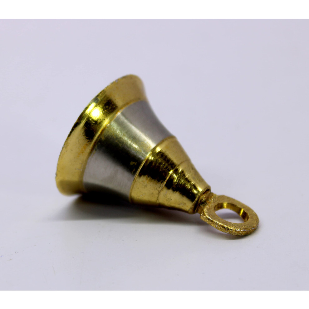 Esplanade Brass Pooja Mandir And Decorative Bells | Pack Of 10 | 2" In