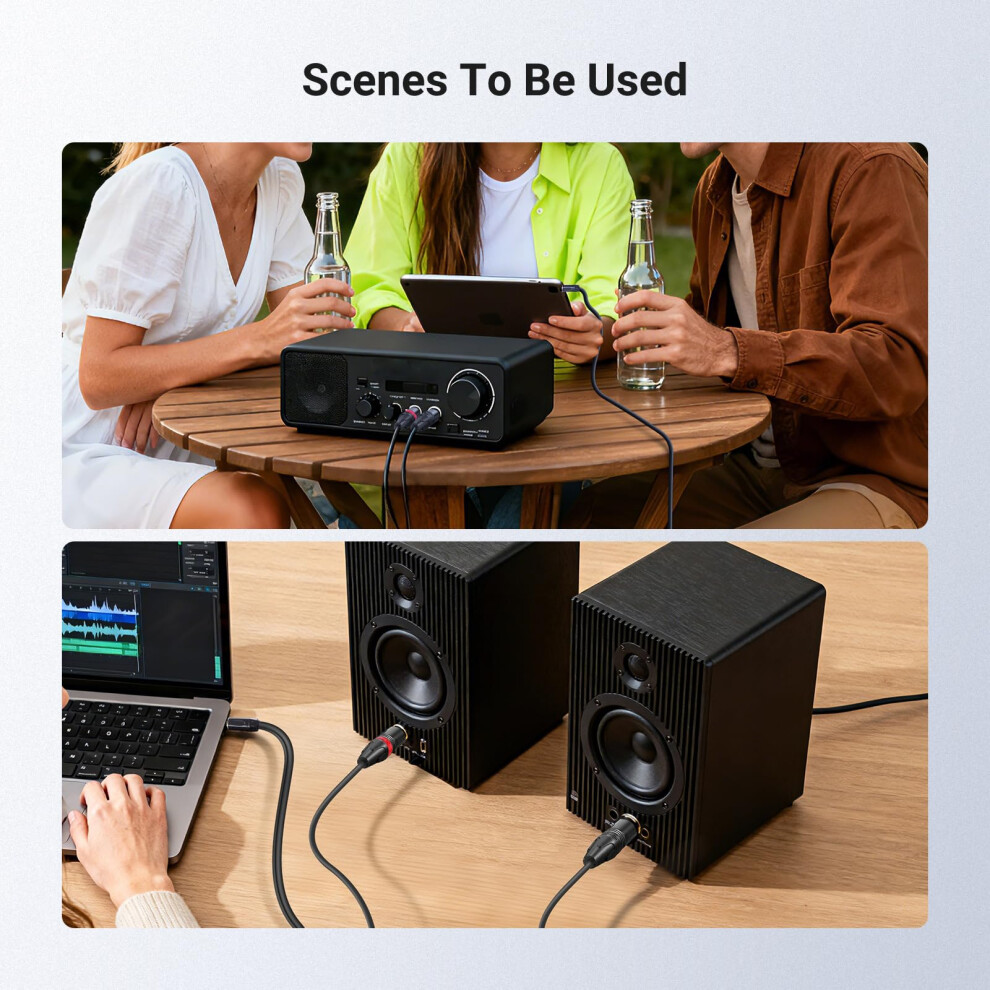 Photos - Cable (video, audio, USB) Neewer 3.5mm 1/8 Inch TRS AUX to Dual XLR Breakout Cable, 3ft Male to 