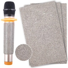 CREATCABIN 3Pcs Microphone Handle Sleeve Cover Self-adhesive Bling Rhi
