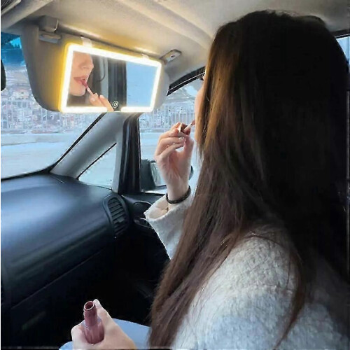Car Sun Visor LED Makeup Vanity Mirror Set 3 Light Touch Screen 2