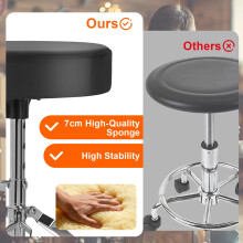 AKOZLIN Drum Throne 42-56cm Height Adjustable Drum Stool with Anti-Slip Feet Foldable Padded Drum Seat with Drum Stick for Kids & Adult