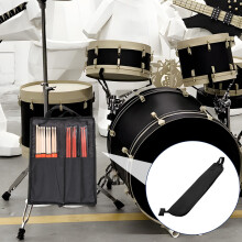 Drum Stick Bag Portable Drumstick Storage Hanging Bag Lightweight Oxford Cloth Drumsticks Holder Backpack Carry Case with Handle for Drumsticks Malle