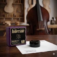 Hidersine 6B Double Bass Rosin. Medium-Hard. Handmade in the UK. Approx 30g rosin cake. Ideal Double Bass rosin for players of all standards.