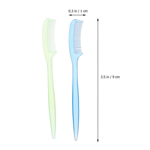 Lash Brow Comb 100Pcs Plastic Assorted Colors Makeup Eyelash Comb 1