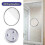 Black 20x Magnifying Makeup Mirror with 3 Suction Cups, 1pc 5