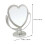 Heart Shaped Acrylic Makeup Mirror for Home Table Use 2