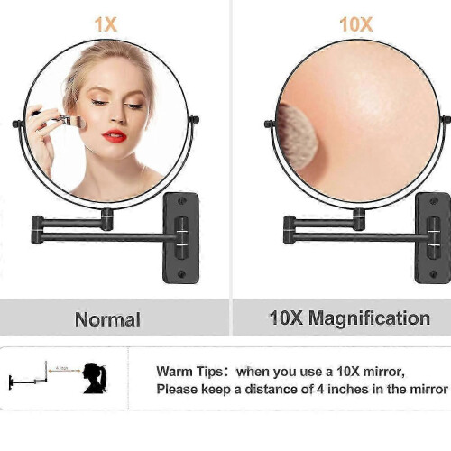 2026 Versatile Wall Mounted Makeup Mirror, Clear Wide Angle, 360 Swivel Arm, Easy Install 1