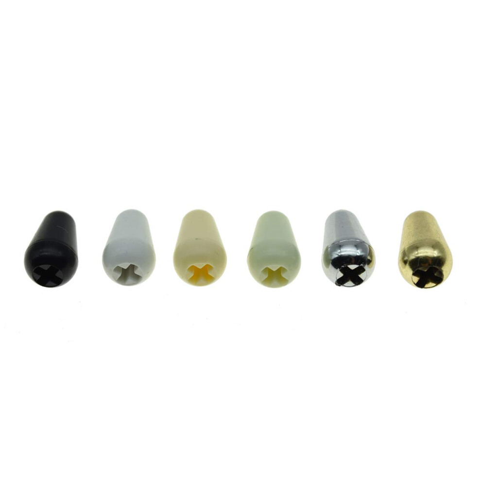 Kaish 2Pcs Guitar 5 Way Pickup Selector Switch Tip Switch Cap Switch K