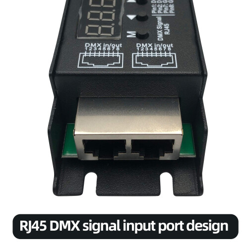 5 Channel DMX Decoder with RDM Digital Display,DMX512 Dimmer Driver PW 2