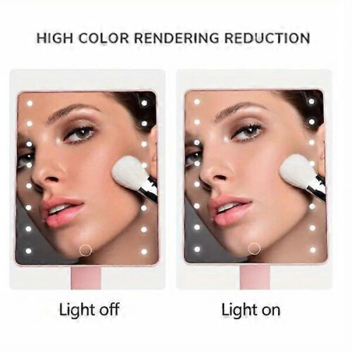 LED Vanity Mirror, Touch Dimming Natural Light, 180 Rotation Desktop Makeup Mirror 1