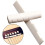 4PCS Acoustic Guitar Bridge Saddle Nut Replacement White Guitar Bone Bridge 3