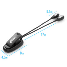Tiger MSL35-BK Music Stand Light – Dual Head & 4x Bright LED Lights -