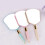 BlueGift Vintage Handheld Mirror, HD Glass, White/Pink/Blue/Beige, Square/Round 5