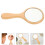 Handheld Wooden Makeup Mirror for Quick Touch Ups 3