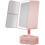 White Lighted Makeup Mirror, Touch Dimming, 1X 2X 3X Magnification, Three-Sided 2