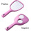 Handheld Double-Sided Round Makeup Mirror with Handle 3