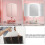 White Lighted Makeup Mirror, Touch Dimming, 1X 2X 3X Magnification, Three-Sided 3
