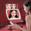 White Lighted Makeup Mirror, Touch Dimming, 1X 2X 3X Magnification, Three-Sided 4