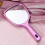 Handheld Double-Sided Round Makeup Mirror with Handle 4