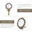 Miroir de maquillage portable pliable en cristal 4