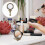 Miroir de maquillage portable pliable en cristal 5