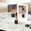 Black Compact Mini Vanity Folding Cosmetic Mirror with 3-Color LED & 2X Magnification 4
