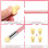 Nail Sponge Brush Double Headed Manicure Art Tool 1 Set Assorted Colors 4