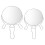 Double-Sided Makeup Mirror, Creative Dual-Sided Mirror for Home, 2Pcs 3