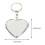 4Pcs Mini Heart Mirror Keyring Folding Metal Keychain Pendant 2