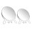 Double-Sided Makeup Mirror, Creative Dual-Sided Mirror for Home, 2Pcs 4