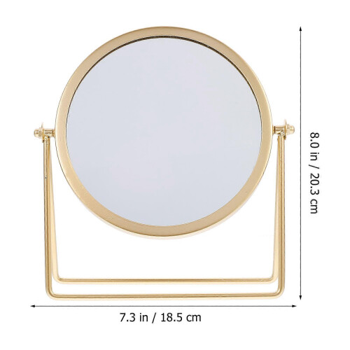 Miroir de maquillage pivotant rond pour coiffeuse ou bureau 1