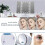 White Vanity Mirror with Lights, 2X 3X 10X Magnification, Touch Control, Trifold, Dual Power 3