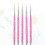 Set di 5 penne per nail art e manicure con pennelli rosa 2