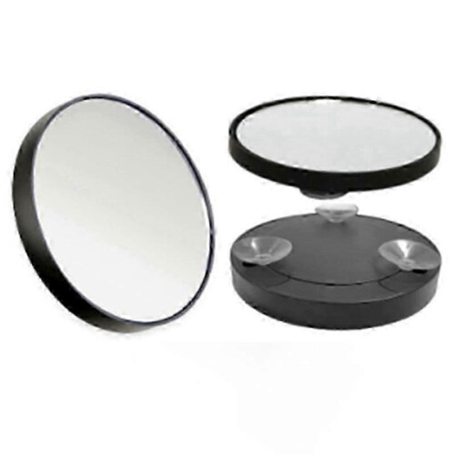 Anti-Fog Magnifying Makeup Mirror with Suction Cup, Black Vanity Mirror 2