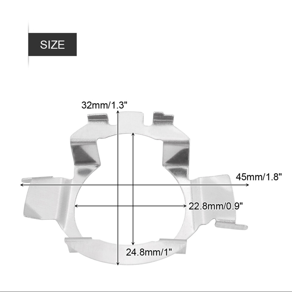1 Pair H7 Led Bulb Adapter Retainer Holder 7293282103719