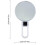 Clear High Power Magnifying Cosmetic Mirror with Pointed Reflection & Adjustable Angle 3