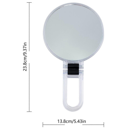 Clear High Power Magnifying Cosmetic Mirror with Pointed Reflection & Adjustable Angle 2