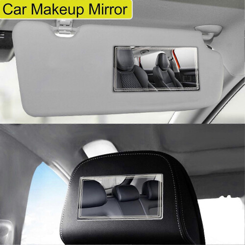 LCar Stainless Steel Clip Mini Sun Visor Makeup Mirror 1