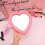 Heart Shaped Makeup Mirror Tabletop Cosmetic Vanity Wall Mirror 4