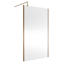 Balterley Framed Wetroom Screen, 1200mm, Brushed Bronze