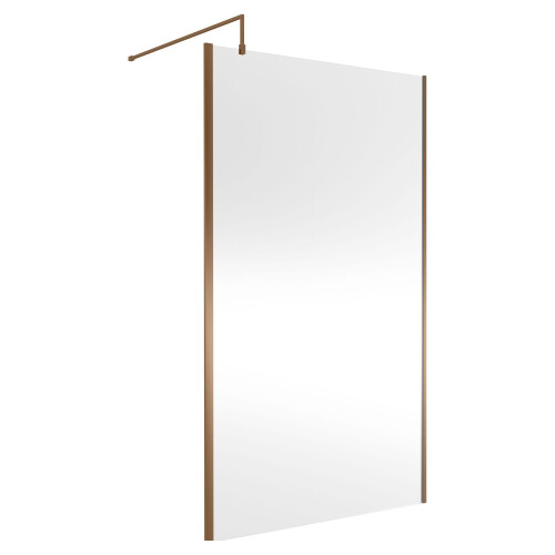 Balterley Balterley Framed Wetroom Screen, 1200mm, Brushed Bronze