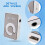 Mirror Clip USB Digital Mp3 Music Player Support 8GB  TF Card White 5