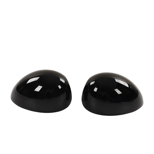 Glossy Black Door Mirror Covers Pair for Mini 2