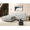 Beliani Corner Sofa 3 Seater MALOY Chenille Light Grey Right Hand 3