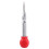 (Silver Red) Center Automatic Punch Spring Load Chrome Rivet Screw Auto 130mm Hole Marking 1