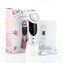 (WHITE) 7 in 1 RF EMS Facial Massager Skin Care Tools Face Lift Multifunction Firm Device Skin Rejuvenation Wrinkle Removal Face Beauty