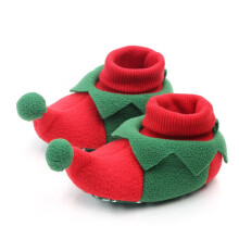 (Green,Inner length=10.5cm/4.13in)Scarpe di Natale Bambini Bambina Ragazzo Bambino Invernali Calde Pantofole Babbo Natale