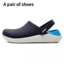 (Blue,41-42Foot Length25.5-26cm)Sandalia Zuecos Ligeros Playa Antideslizantes Zapatos Planos Zapatilla Moda Verano